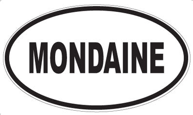 MONDAINE - Oval Sticker