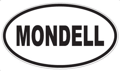 MONDELL - Oval Sticker