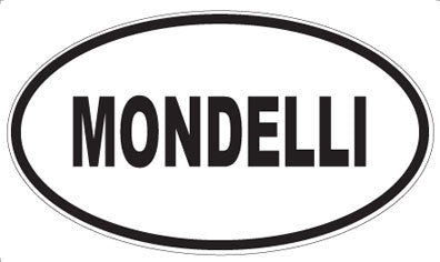 MONDELLI - Oval Sticker