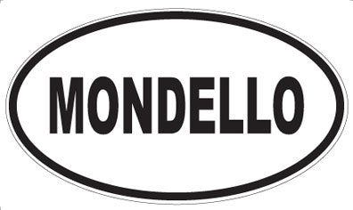 MONDELLO - Oval Sticker