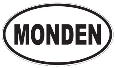MONDEN - Oval Sticker
