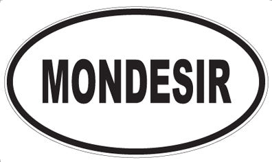 MONDESIR - Oval Sticker