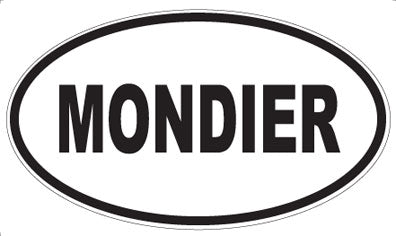 MONDIER - Oval Sticker