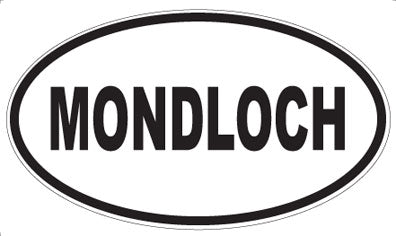 MONDLOCH - Oval Sticker