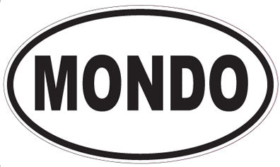 MONDO - Oval Sticker