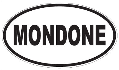 MONDONE - Oval Sticker