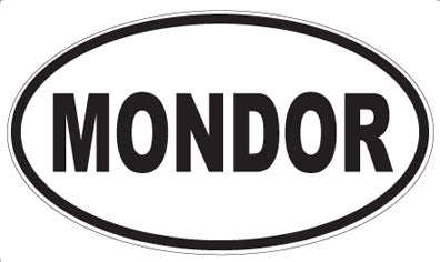 MONDOR - Oval Sticker