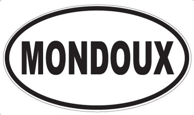 MONDOUX - Oval Sticker