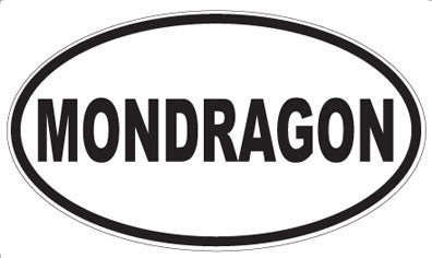 MONDRAGON - Oval Sticker