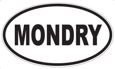 MONDRY - Oval Sticker