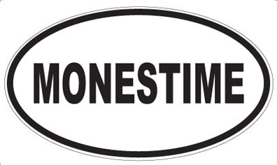 MONESTIME - Oval Sticker