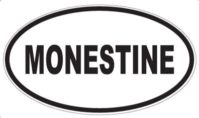 MONESTINE - Oval Sticker