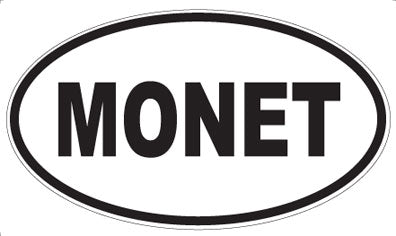 MONET - Oval Sticker