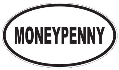 MONEYPENNY - Oval Sticker