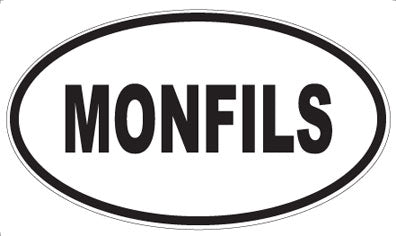 MONFILS - Oval Sticker