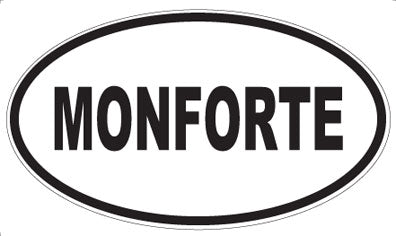 MONFORTE - Oval Sticker