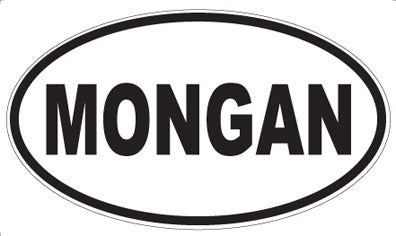 MONGAN - Oval Sticker