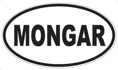 MONGAR - Oval Sticker