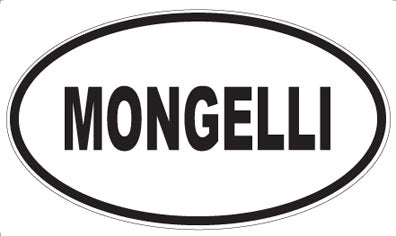 MONGELLI - Oval Sticker