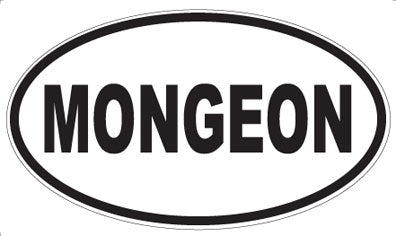 MONGEON - Oval Sticker