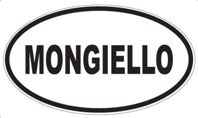 MONGIELLO - Oval Sticker