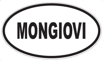 MONGIOVI - Oval Sticker