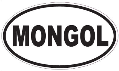 MONGOL - Oval Sticker