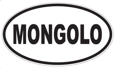 MONGOLO - Oval Sticker