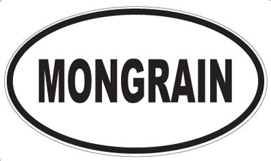 MONGRAIN - Oval Sticker