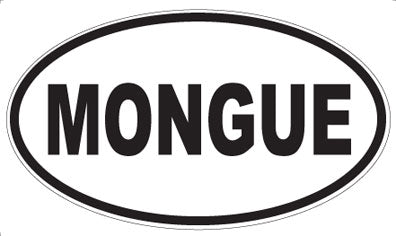 MONGUE - Oval Sticker