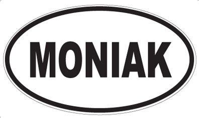 MONIAK - Oval Sticker