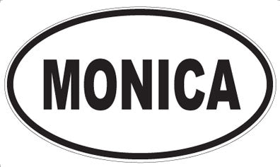MONICA - Oval Sticker