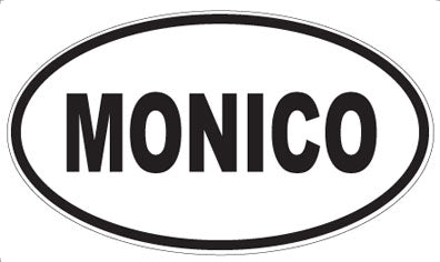 MONICO - Oval Sticker