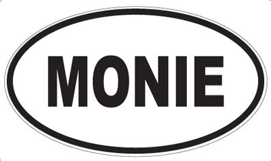 MONIE - Oval Sticker
