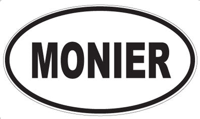 MONIER - Oval Sticker