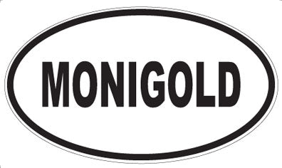 MONIGOLD - Oval Sticker