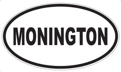 MONINGTON - Oval Sticker