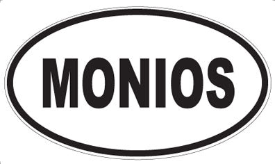 MONIOS - Oval Sticker