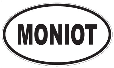 MONIOT - Oval Sticker