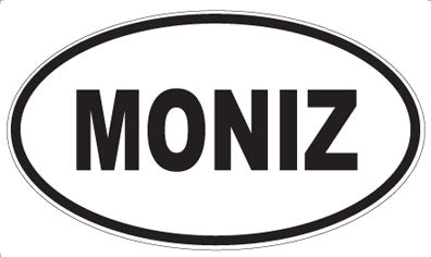 MONIZ - Oval Sticker
