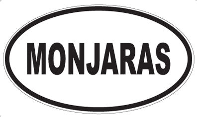 MONJARAS - Oval Sticker
