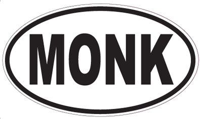 MONK - Oval Sticker