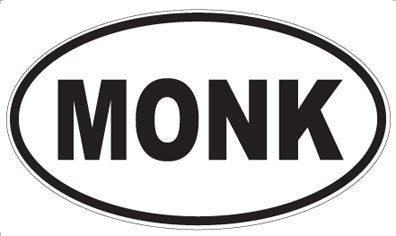 MONK - Oval Magnet
