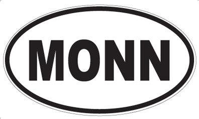 MONN - Oval Sticker