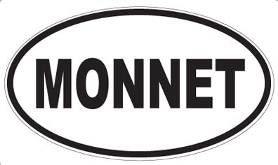 MONNET - Oval Sticker