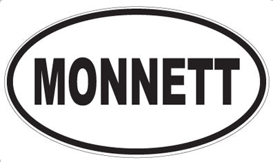 MONNETT - Oval Sticker