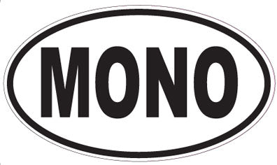 MONO - Oval Sticker