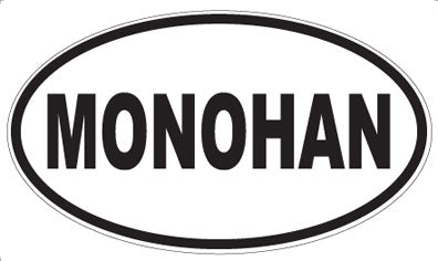 MONOHAN - Oval Sticker