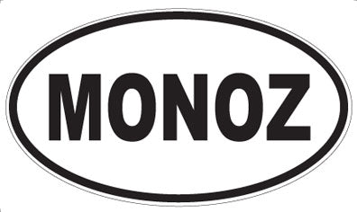 MONOZ - Oval Sticker