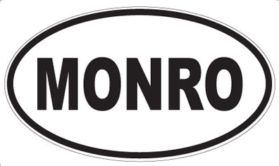 MONRO - Oval Sticker
